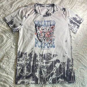 Graphic Tee with Bible verse, Eph 2:10 “Created for a purpose”. Sz S